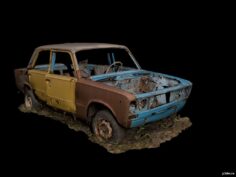 3D model Vaz 2108 Car VR / AR / low-poly