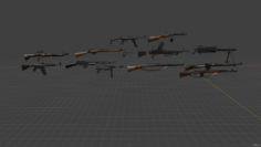 Weapons CoD 2 3D Model