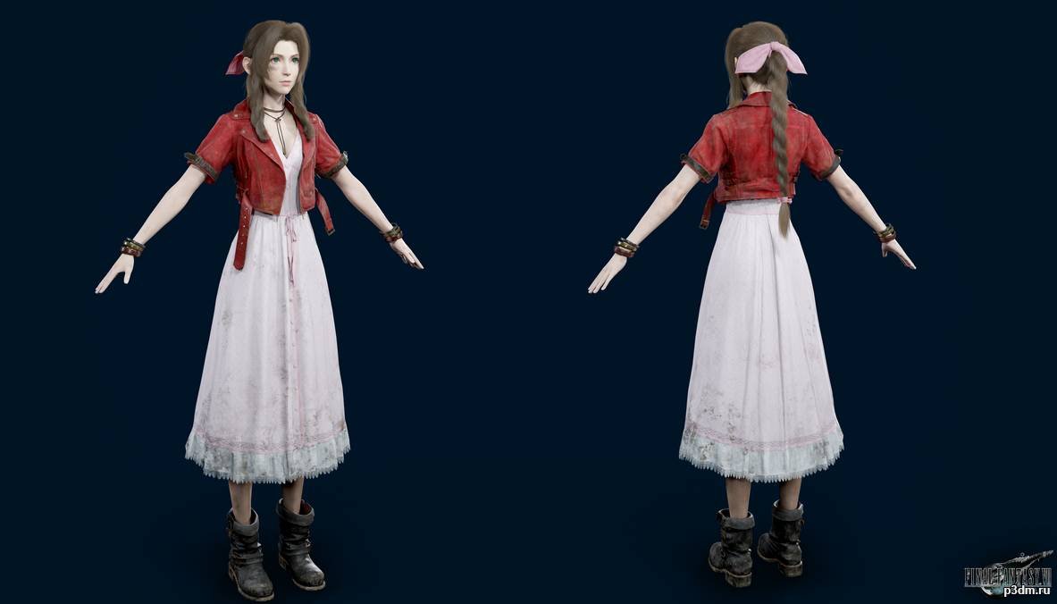 Aerith Dirty 3D Model - 3DHunt.co