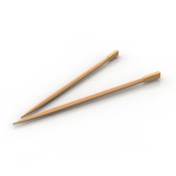 Japanese sticks 3D Model