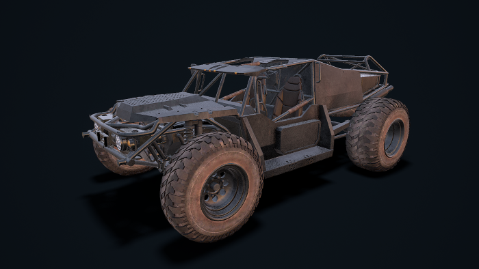 Mad car 2 3D Model - 3DHunt.co
