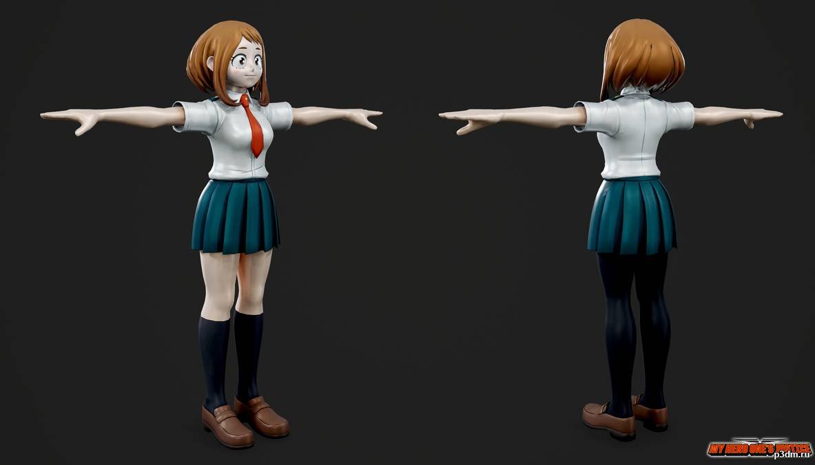 My Hero One’s Justice – Ochaco Uraraka Student 3D Model