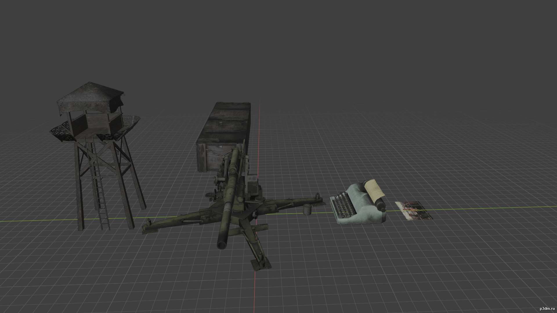 Props CoD WaW 3D Model