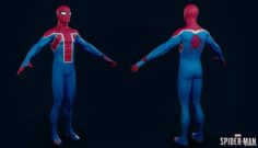 PS4 Marvel Spider-Man – Spider UK Suit 3D Model