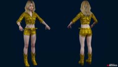 Resident Evil Resistance – Becca Gold 3D Model