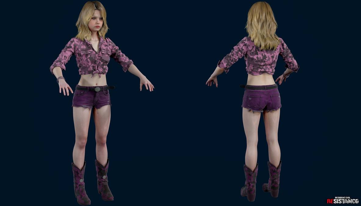 Resident Evil Resistance – Becca Urban Camouflage 3D Model
