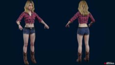Resident Evil Resistance – Becca Woollett 3D Model