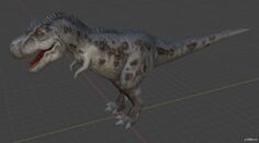 Rex (Old, New, Skeletal, Saddle and all Animations) 3D Model