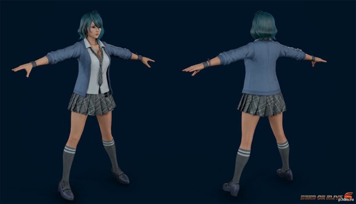 Tamaki Revival School Uniform 3D Model
