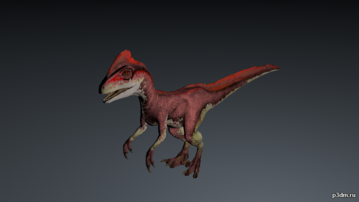 Deinonychus 3D Model