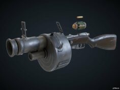 Shumikha Grenade Launcher 3D Model