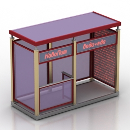 Bus stop 3D Model