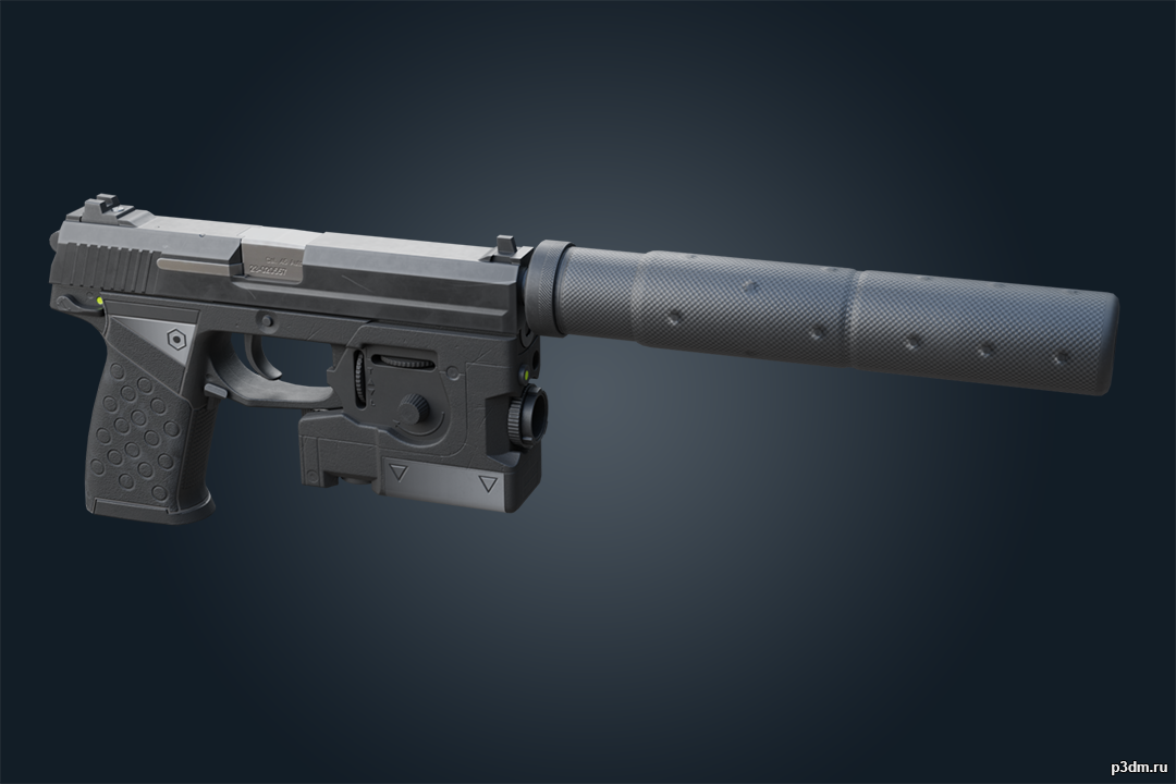 MK 23 Echelon – Ghost Recon Breakpoint 3D Model