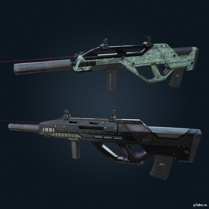 Spear .308 (with skins) – Rainbow Six Siege 3D Model