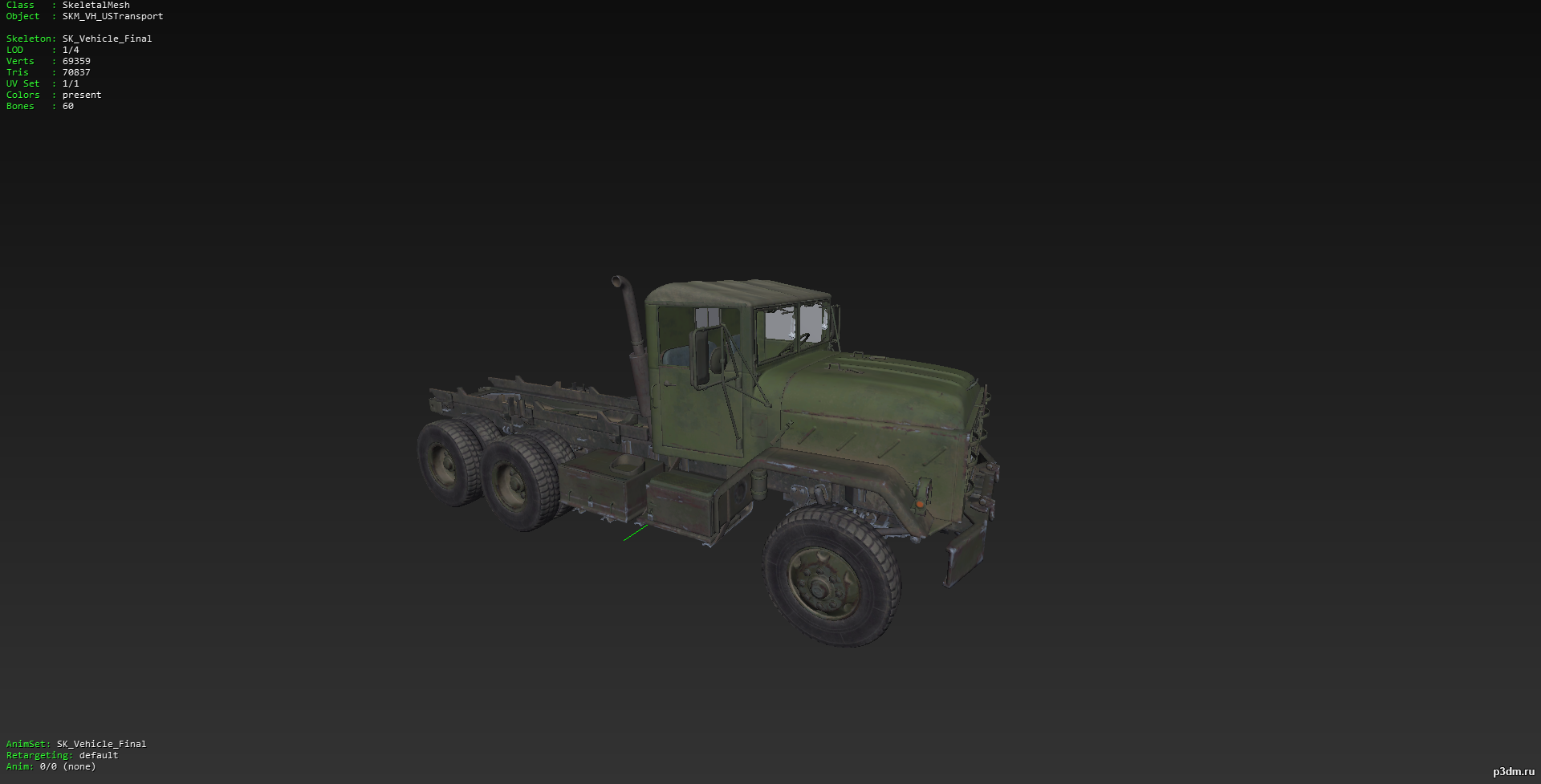 US Transport 3D Model