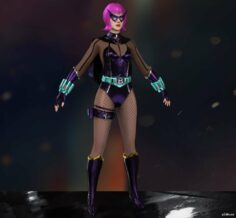 Black Widow  Original Classic Purple 3D Model