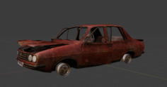 Destroyed Car 2 – Call to Arms 3D Model
