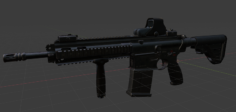 G27 / HK417 3D Model