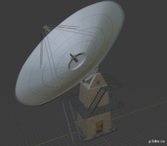 Large Satellite dish – C2A 3D Model