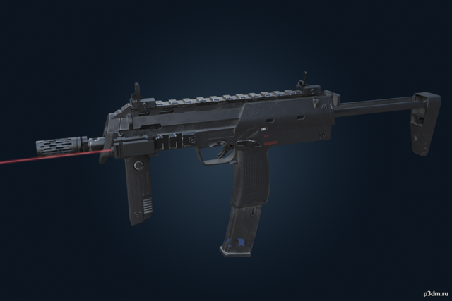 MP7 – Rainbow Six Siege 3D Model_60e17ebf6b294.png - 3DHunt.co