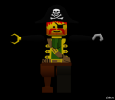 Captain Redbeard 3D Model