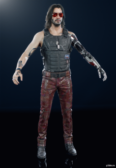 Cyberpunk 2077 – Johnny Silverhand 3D Model