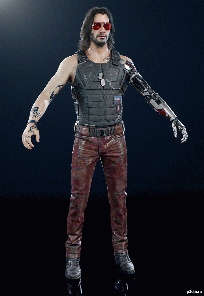 Cyberpunk 2077 Johnny Silverhand 3D Model 3DHunt.co