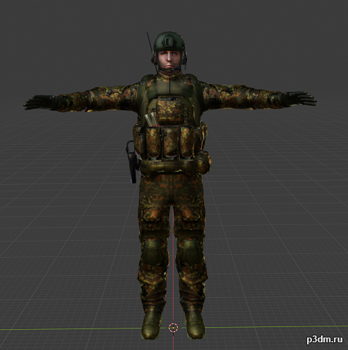 German KSK – Bundeswehr 3D Model