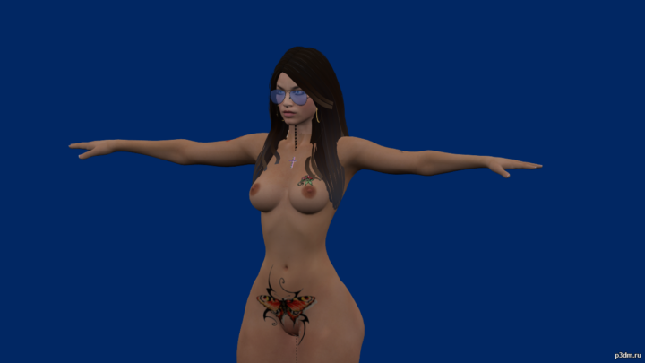 Naked Nidia Flores 3D Model