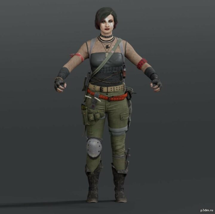 Portnova: Tactical Goth 3D Model