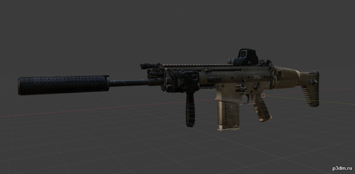 SCAR-H 3D Model