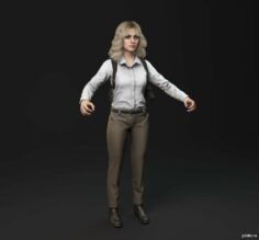The Investigator Female 3D Model