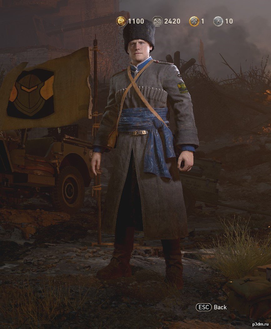 Russian Cossack 3D Model