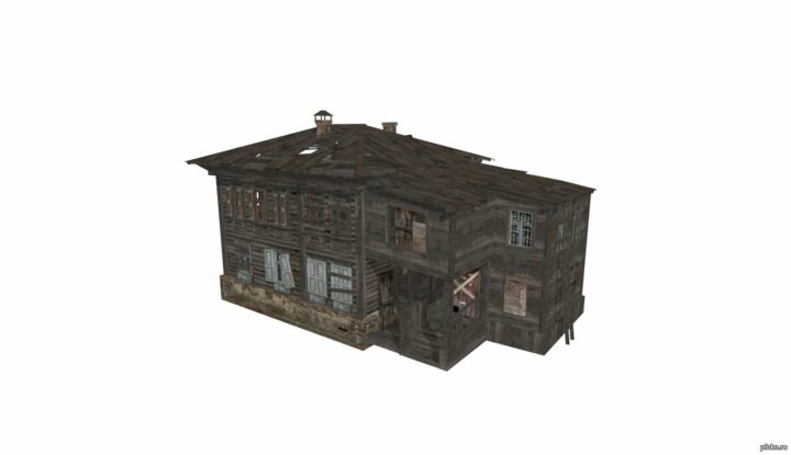 Two-story building 3D Model