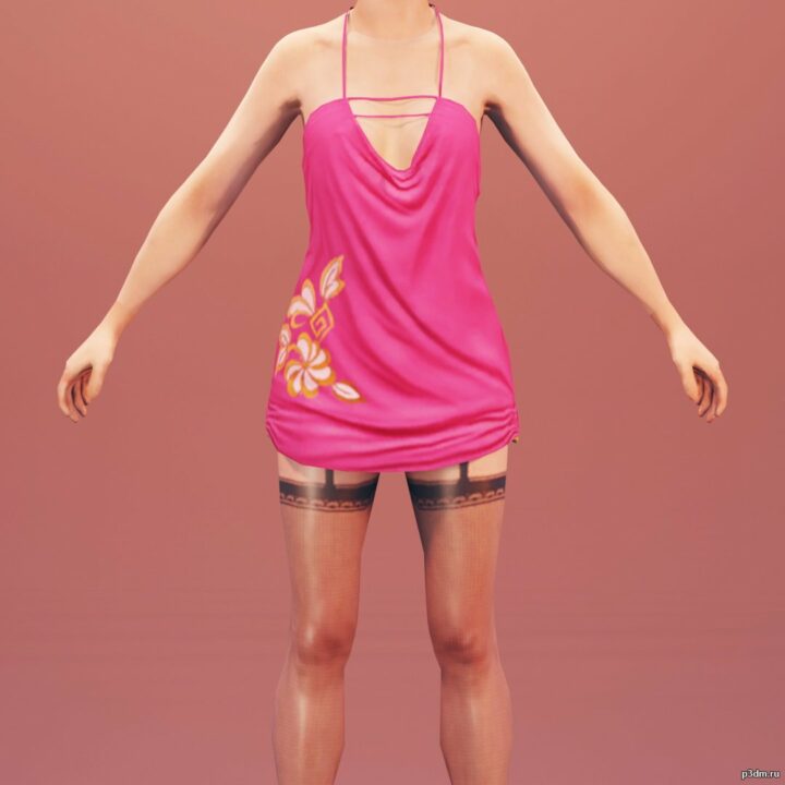 Woman Hooker 1 3D Model