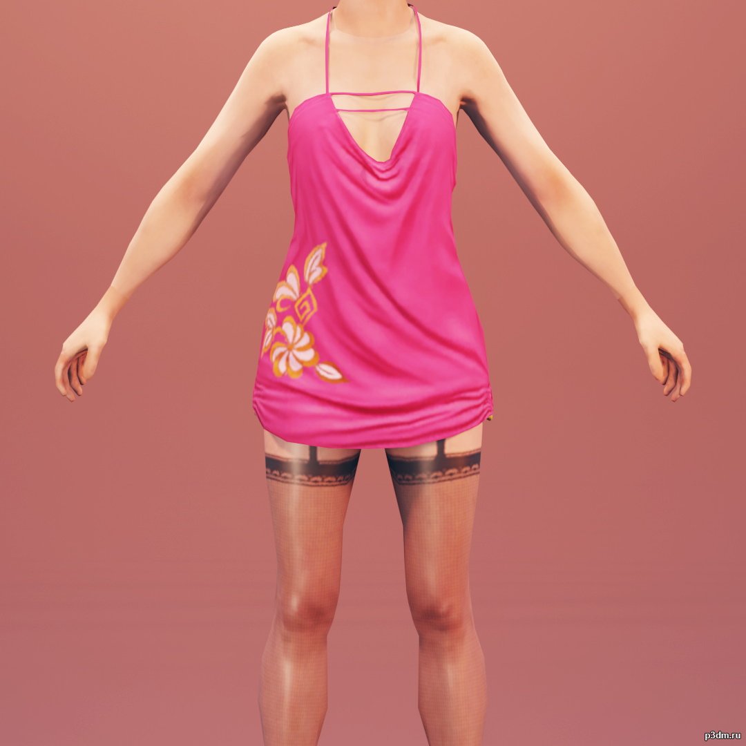 Woman Hooker 1 3D Model