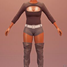 Woman Hooker 2 3D Model