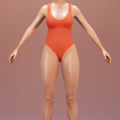 Woman Swimsuit 3D Model