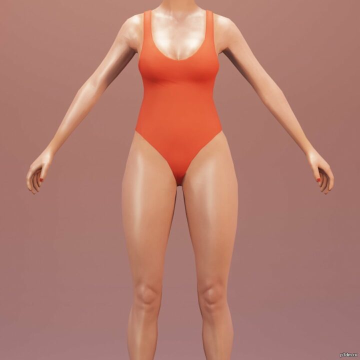 Woman Swimsuit 3D Model