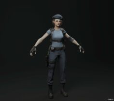 Jill Valentine 3D Model