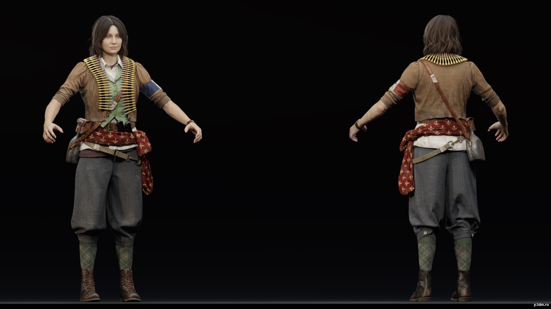 B?atrice Chevalie 3D Model