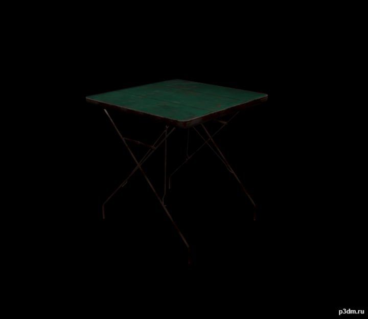 Camping Table 3D Model