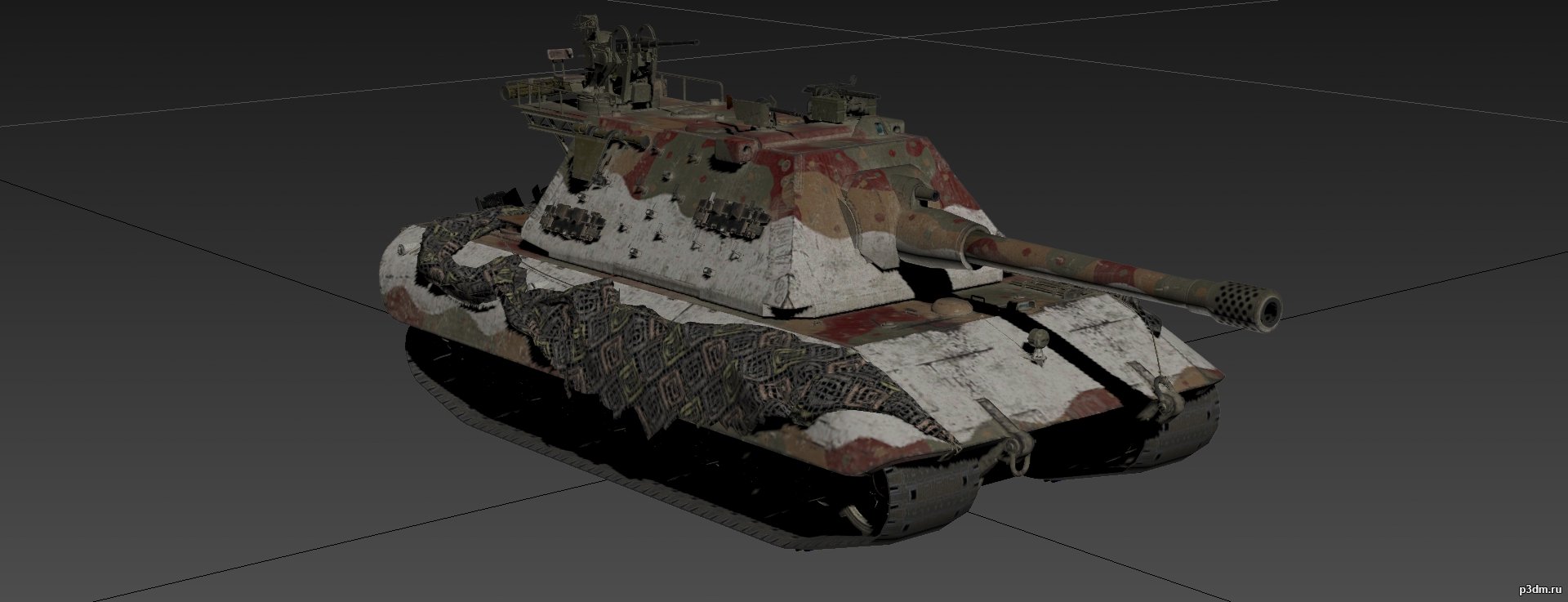 E-100 Klarer Himmel 3D Model