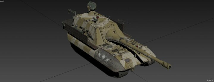 Jagdpanzer E-100 Panzerschiff 3d Styles 3D Model