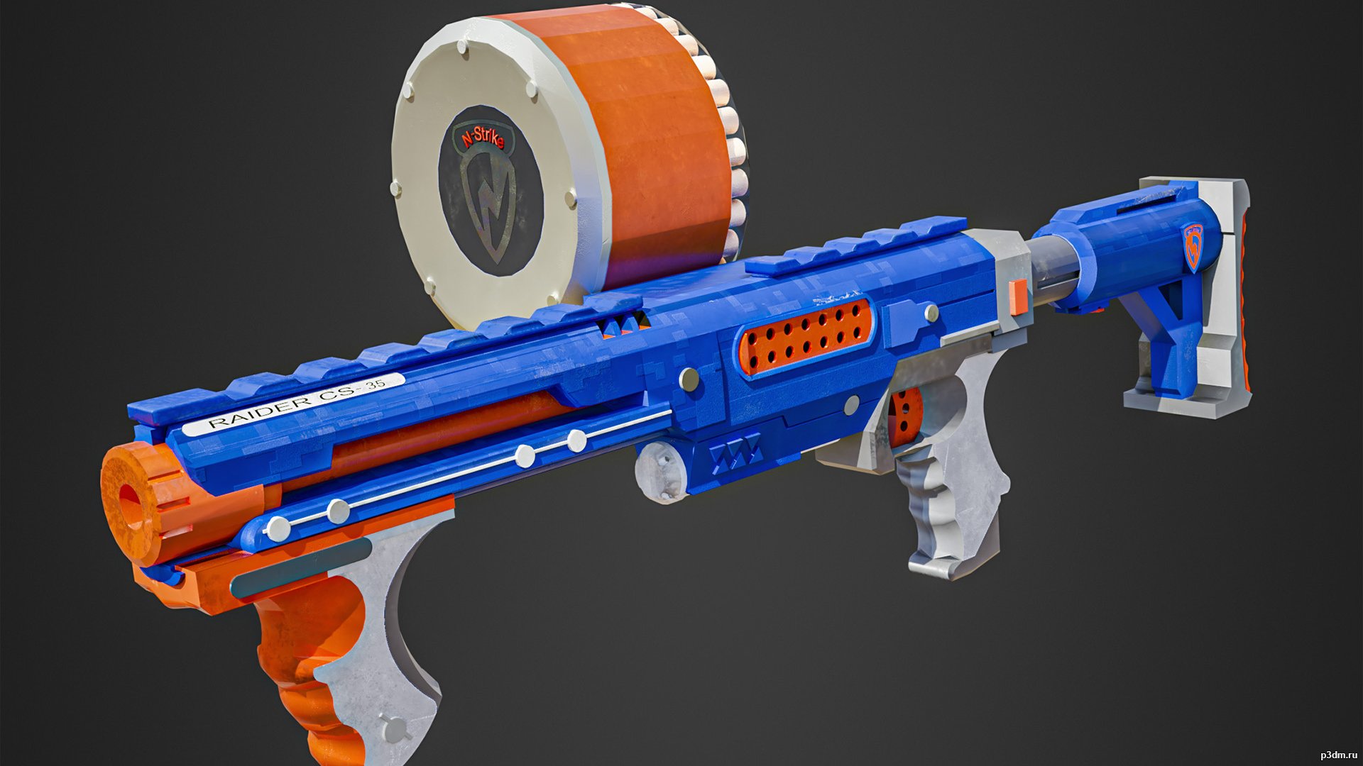 Nerf Logo by tgsparky77, Download free STL model
