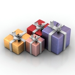 Gift boxes 3D Model