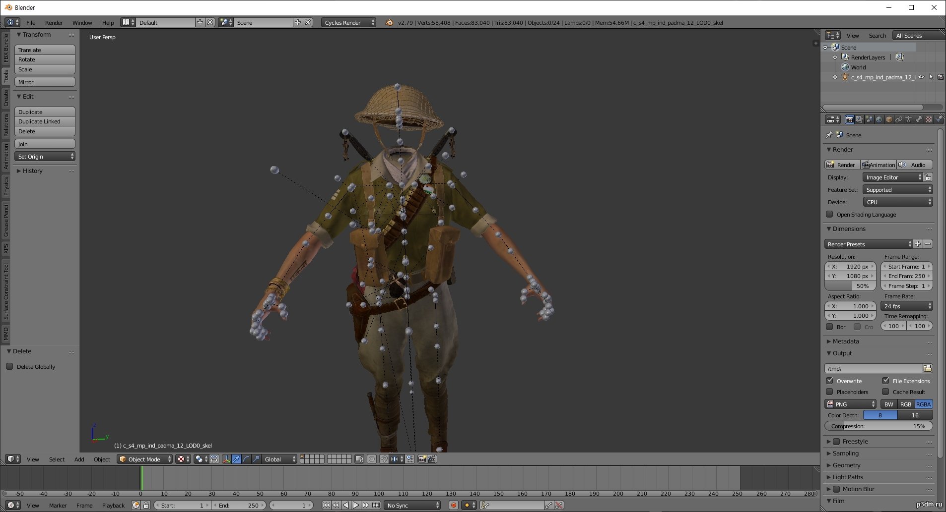 Padmavati battlepass season 1 (body only) 3D Model