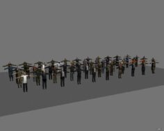 Splinter Cell 1 – Character Pack 3D Model