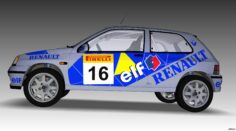 1991 Renault Clio 3D Model