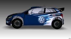 2016 Volkswagen Polo R WRC 3D Model